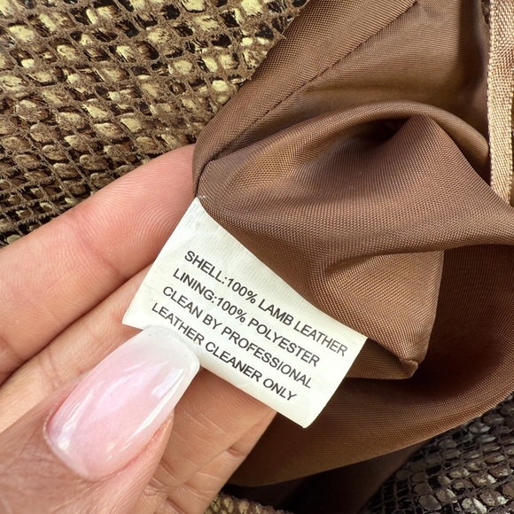 Karina Grimaldi Snake Print Mini Skirt - Gray - Picture 7 of 12